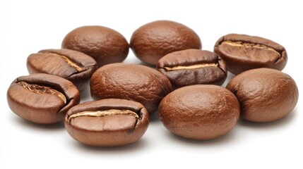 Obraz premium Roasted coffee beans close-up