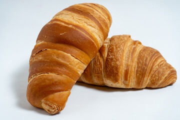Artisanal french croissant single product presentation