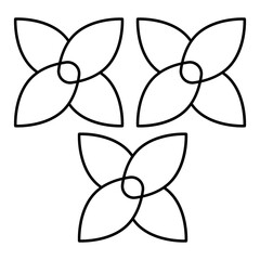 Winter Flower outline icon