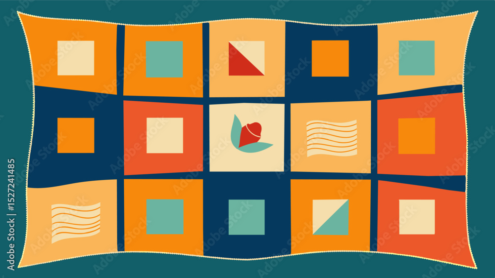 Poster memory lane quilt a quilt filled with fabrics that hold significance to a specific time or era in so