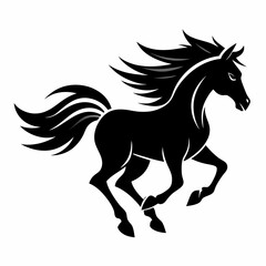 horse silhouette vector