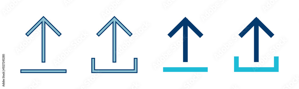 Poster upload icon vector isolated on white background. upload sign icon. upload button. load symbol.