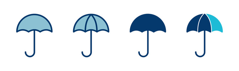 umbrella icon vector isolated on white background. Umbrella vector icon