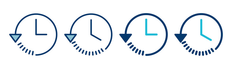 History icon vector isolated on white background. History vector icon