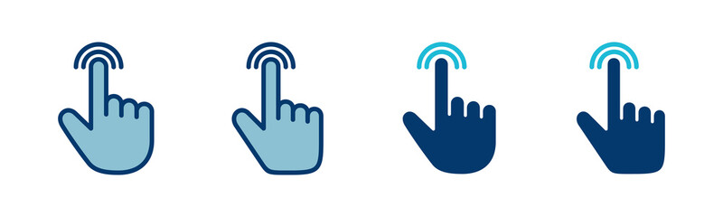 Hand click icon vector isolated on white background. pointer icon vector. hand cursor icon vector