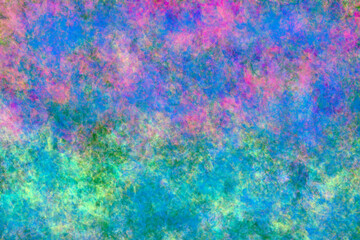 靄のようなグランジ模様 ピンクとターコイズブルー