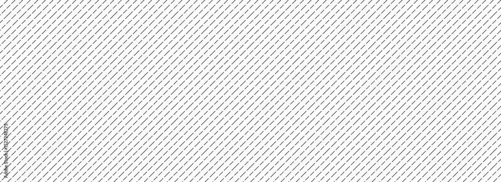 Poster Seamless diagonal dashed line pattern. Repeated slash dash lines background. Black and white angled linear wallpaper. Abstract tilted slanted stripes backdrop. Repeating oblique strip texture. Vector