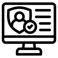 Digital Identity Icon Element For Design