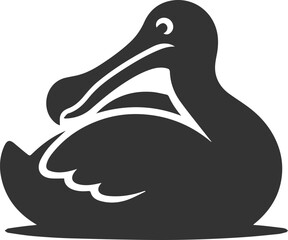 Illustration silhouette of a dodo bird vector drawing © MDAbdul