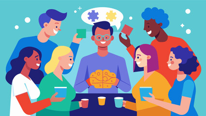 Brain Teaser Games Night Participating in a community brain teaser games night is a fun and social way to keep your brain sharp and active. It also provides an opportunity to meet. Vector illustration