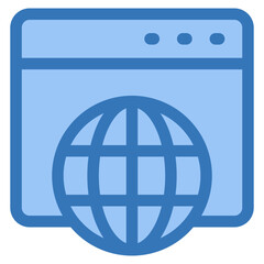 Web Browser Icon Element For Design