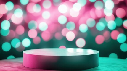 Bokeh Lights  Minimalist Display Platform.