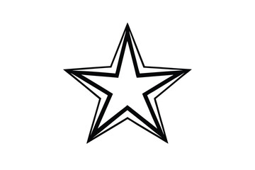 five-pointed-star-with-shading--drawn-in-an-engrav.eps
