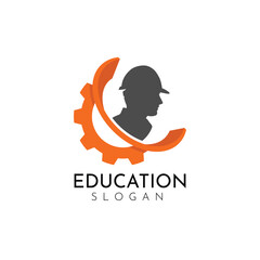 education, learning, servicing, engineering teaching, caoching, study logo