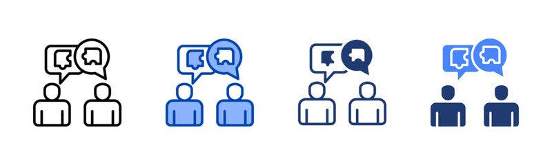 Discussion icon sheet multiple style collection