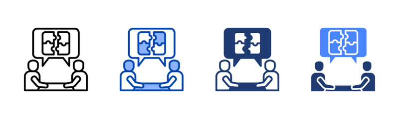 Problem Solving icon sheet multiple style collection
