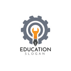 education, learning, servicing, engineering teaching, caoching, study logo