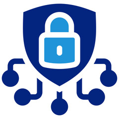 Obraz premium Cybersecurity Icon Element For Design