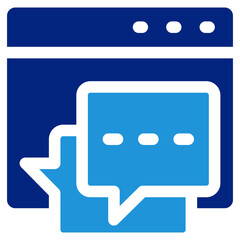 Online Chat Icon Element For Design