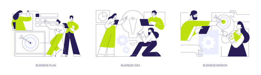 Business development isolated cartoon vector illustrations se
