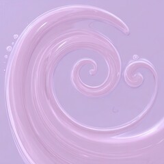 Abstract swirl design in muted lavender.