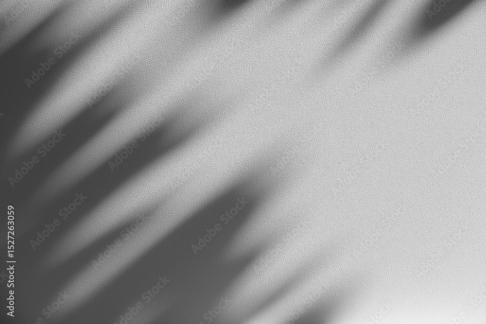 Aufkleber wall interior background, studio and backdrops show products.with shadow from window color white and