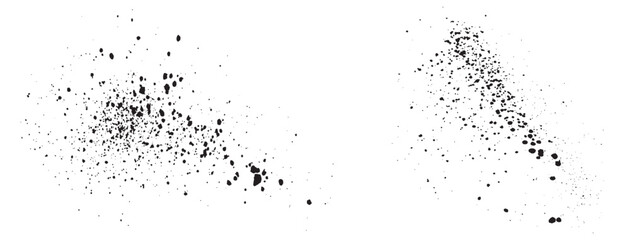 Realistic black paint ink grunge texture splatter blood background