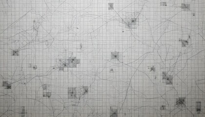  Classic Graph Paper Background with Blue Grid Lines on White Sheet