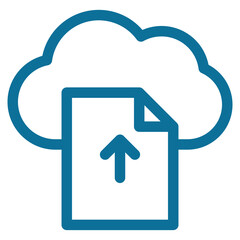 Upload Cloud Icon Element For Design