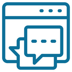 Online Chat Icon Element For Design