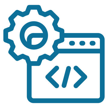 Web Developer Icon Element For Design