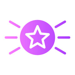 Fototapeta premium star gradient icon