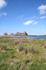 Brittany landscape near the Gouffre at Plougrescant - Paysage de Bretagne près du Gouffre à Plougrescant