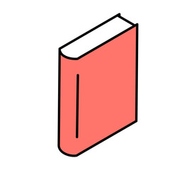 シンプルな本のイラスト　ベクター
