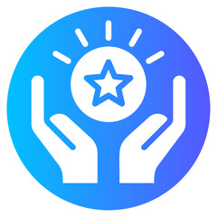 loyalty program gradient icon
