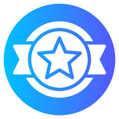 Obraz premium prize gradient icon