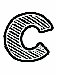 Back to School Bulletin Board Alphabet Letters A-Z Punctuation Number B&W