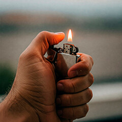 Lighting a Lighter