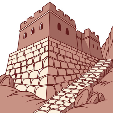 Puka Pukara in Peru, Ancient Incan Fortress with Stone Walls. Perfect for: Inti Raymi, Puka Pukara (Cusco)