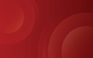 Elegant Red Abstract Background with Overlapping Circles. Modern Minimal Design for Business and Presentation. Illustration vector 10 eps.
