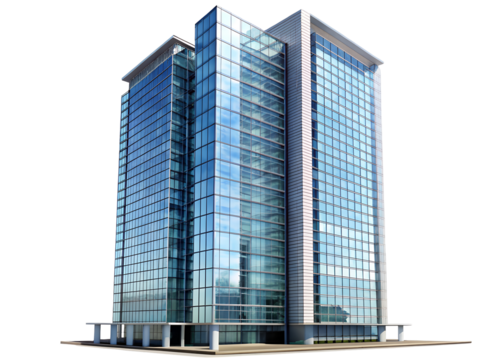 tall glass building clipart png image on transparent background