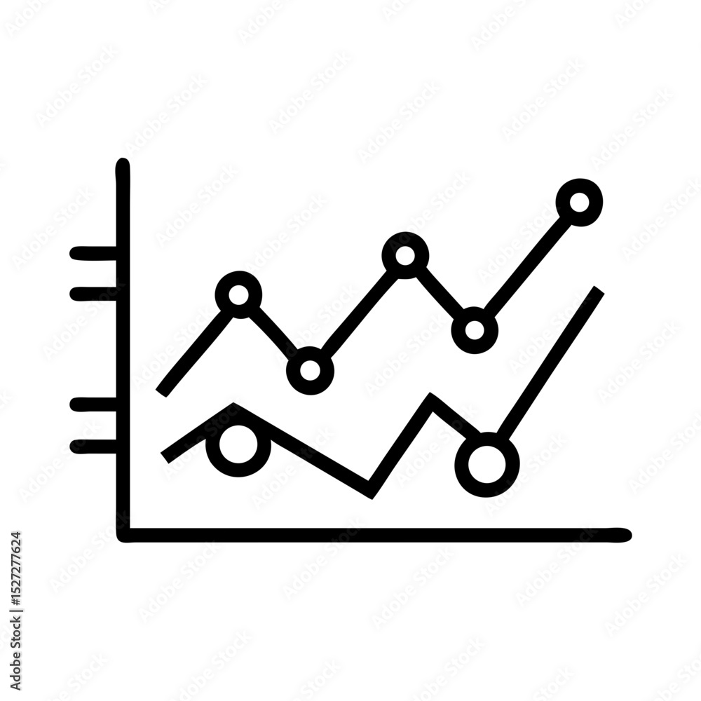 Poster modern data analysis charts illustrating trends and statistics in business performance
