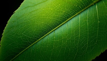 "Green Leaf Texture Background for Natural, Eco, and Organic Design Projects"