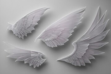 Obraz premium Abstract white wings