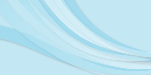 Fototapeta premium Light Blue Abstract Wave Background for Business and Presentation Design.