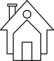 Fototapeta premium Real Estate Monoline Logo