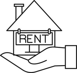 Real Estate Rent Icon