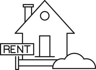 Real Estate Rent Icon