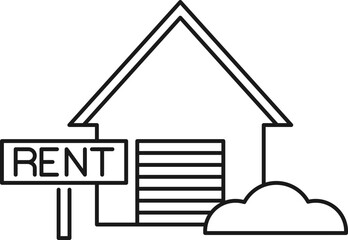 Real Estate Rent Icon