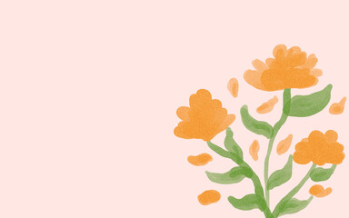 abstract floral background with flowers, abstract floral background